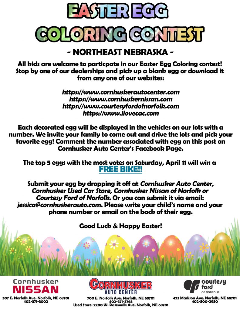 Easter Egg Coloring Contest